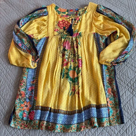 Farm Rio Lorena Patchwork Tunic Dress - Picture 2 of 6